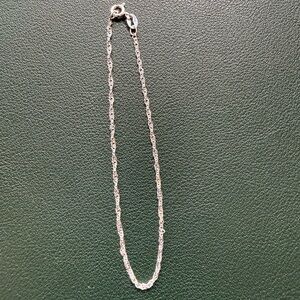 Brand New 7.5” 925 Sterling Silver Singapore Link Bracelet